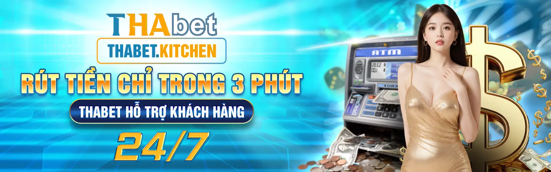 Rút tiền chỉ trong 3 phút, thabet hỗ trợ khách hàng 24/7